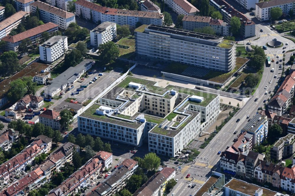 Basel from the bird's eye view: Hospital grounds of the Clinic Felix Platter in Basel, Switzerland