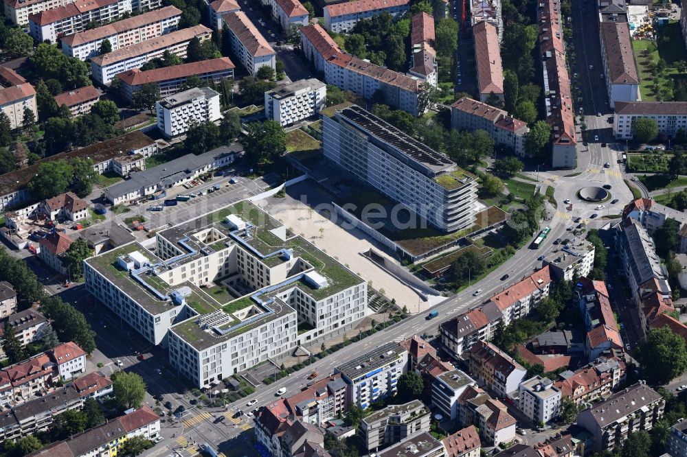 Aerial image Basel - Hospital grounds of the Clinic Felix Platter in Basel, Switzerland