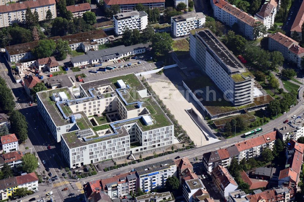 Basel from above - Hospital grounds of the Clinic Felix Platter in Basel, Switzerland