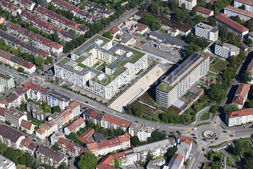 Basel from the bird's eye view: Hospital grounds of the Clinic Felix Platter in Basel, Switzerland