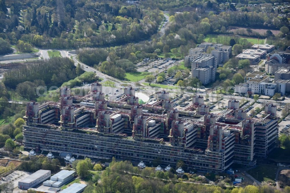 Aerial photograph Aachen - Hospital grounds of the Clinic Universitaetsklinikum Aachen in the district Laurensberg in Aachen in the state North Rhine-Westphalia, Germany