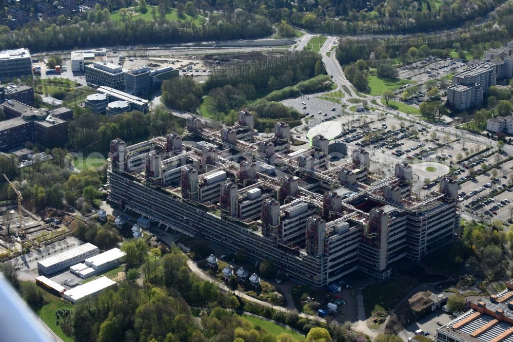 Aachen from the bird's eye view: Hospital grounds of the Clinic Universitaetsklinikum Aachen in the district Laurensberg in Aachen in the state North Rhine-Westphalia, Germany