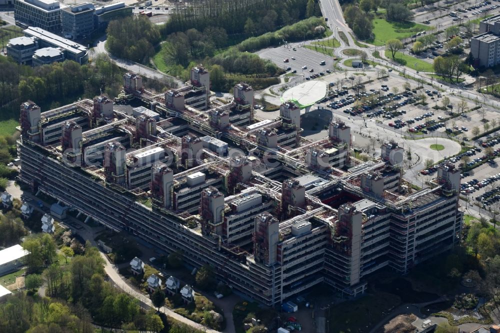 Aerial image Aachen - Hospital grounds of the Clinic Universitaetsklinikum Aachen in the district Laurensberg in Aachen in the state North Rhine-Westphalia, Germany