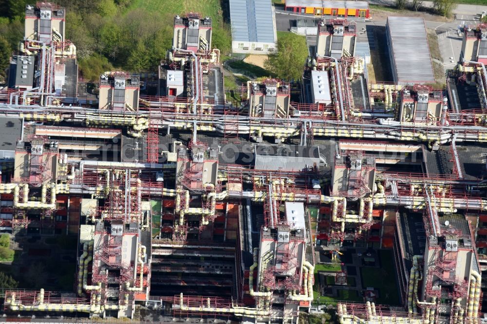 Aerial photograph Aachen - Hospital grounds of the Clinic Universitaetsklinikum Aachen in the district Laurensberg in Aachen in the state North Rhine-Westphalia, Germany