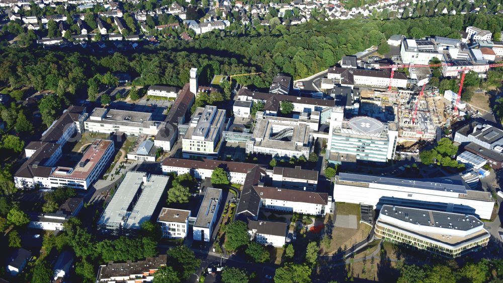 Bonn from above - Hospital grounds of the Clinic Universitaetsklinikum Bonn on Venusberg- Campus in Bonn in the state North Rhine-Westphalia, Germany