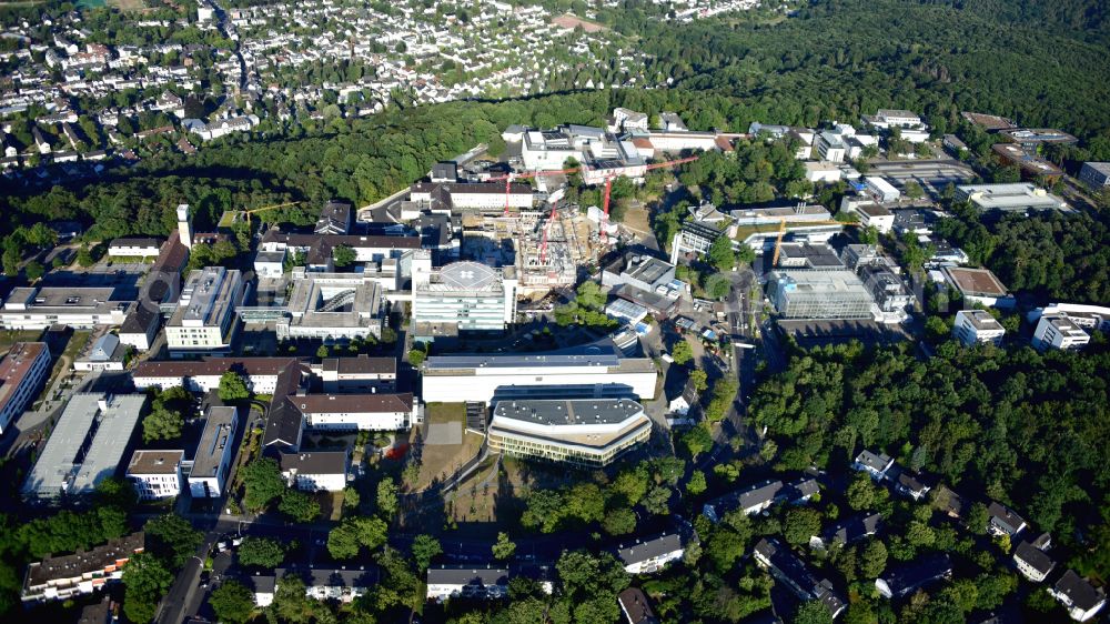 Bonn from the bird's eye view: Hospital grounds of the Clinic Universitaetsklinikum Bonn on Venusberg- Campus in Bonn in the state North Rhine-Westphalia, Germany