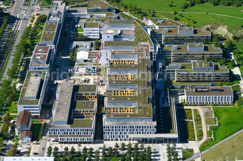 Aerial image Jena - Hospital grounds of the Clinic Universitaetsklinikum on street Erlanger Allee in the district Goeschwitz in Jena in the state Thuringia, Germany