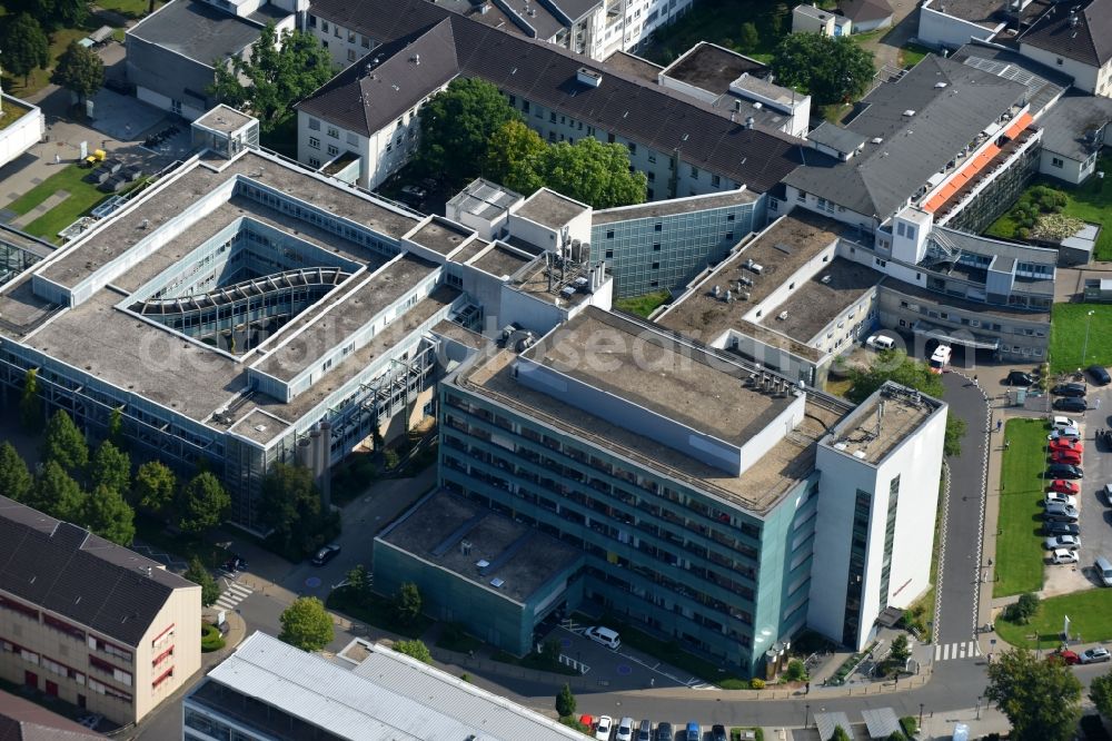 Aerial photograph Bonn - Hospital grounds of the Clinic Universitaetsklinikum - UKB in Bonn in the state North Rhine-Westphalia, Germany