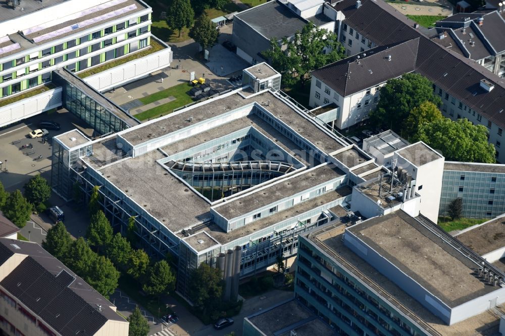 Bonn from the bird's eye view: Hospital grounds of the Clinic Universitaetsklinikum - UKB in Bonn in the state North Rhine-Westphalia, Germany