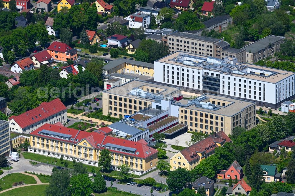 Aerial photograph Berlin - Hospital grounds of the Clinic Vivantes Klinikum Kaulsdorf in the district Kaulsdorf in Berlin, Germany