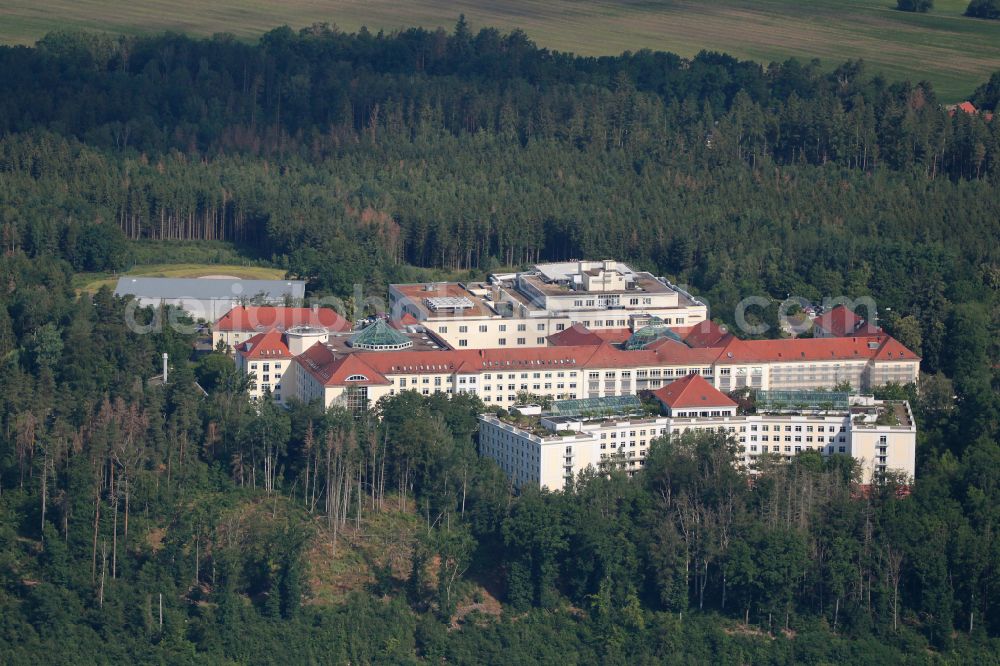 Bad Berka from the bird's eye view: Hospital grounds of the Clinic Zentralklinik Bad Berka on Robert-Koch-Allee in Bad Berka in the state Thuringia, Germany