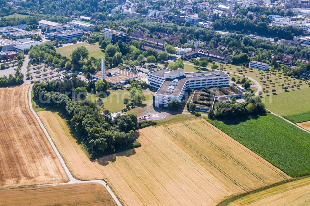 Aerial photograph Leonberg - Hospital grounds of the Clinic Kreiskrankenhaus in Leonberg in the state Baden-Wurttemberg, Germany