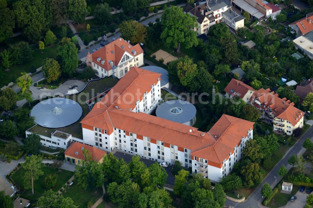 Bad Langensalza from above - Hospital grounds of the rehabilitation center in Bad Langensalza in the state Thuringia