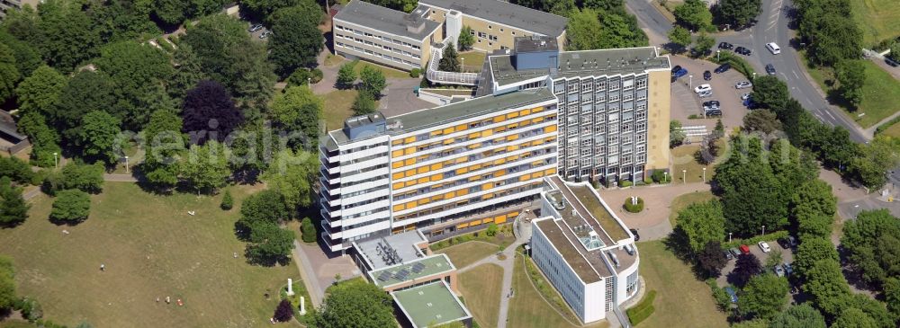 Aerial image Bad Salzuflen - Hospital grounds of the rehabilitation center in Bad Salzuflen in the state North Rhine-Westphalia