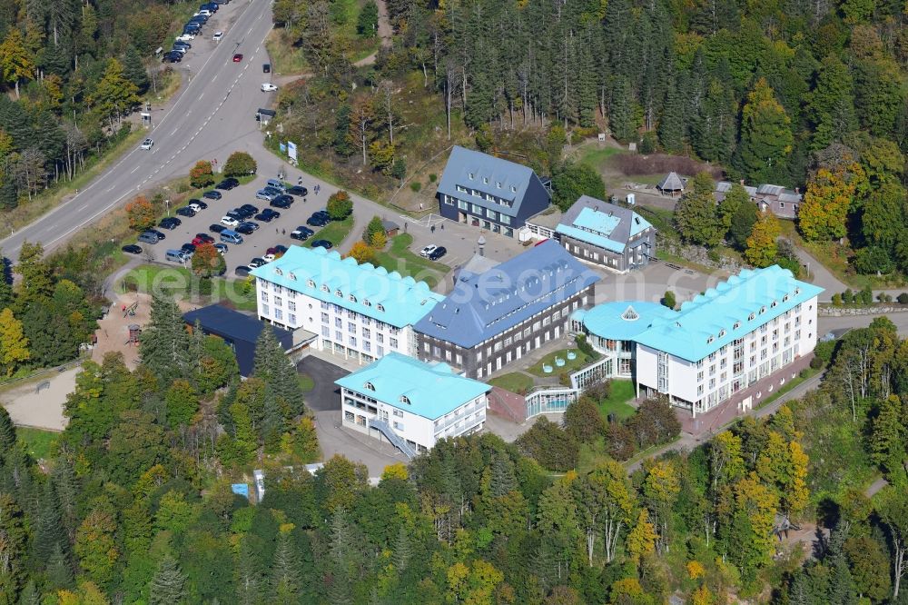 Aerial photograph Feldberg (Schwarzwald) - Hospital grounds of the rehabilitation center Caritas-Haus Feldberg gGmbH in Feldberg (Schwarzwald) Black Forest in the state Baden-Wuerttemberg, Germany