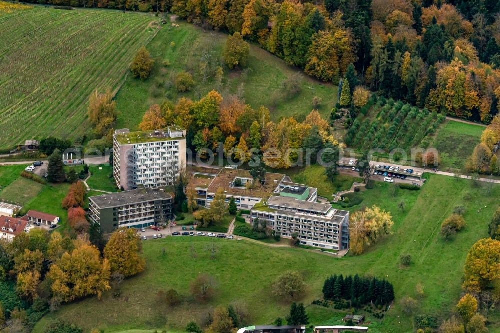 Aerial image Gengenbach - Hospital grounds of the rehabilitation center Celenus Klinik Kinzigtal in Gengenbach in the state Baden-Wurttemberg, Germany