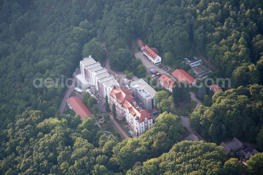 Aerial image Eußerthal - Hospital grounds of the rehabilitation center in Eusserthal in the state Rhineland-Palatinate, Germany