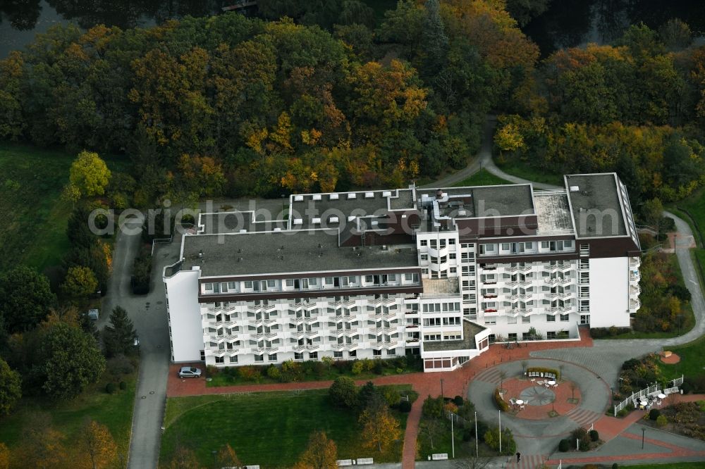 Aerial photograph Flechtingen - Hospital grounds of the rehabilitation center in Flechtingen in the state Saxony-Anhalt, Germany