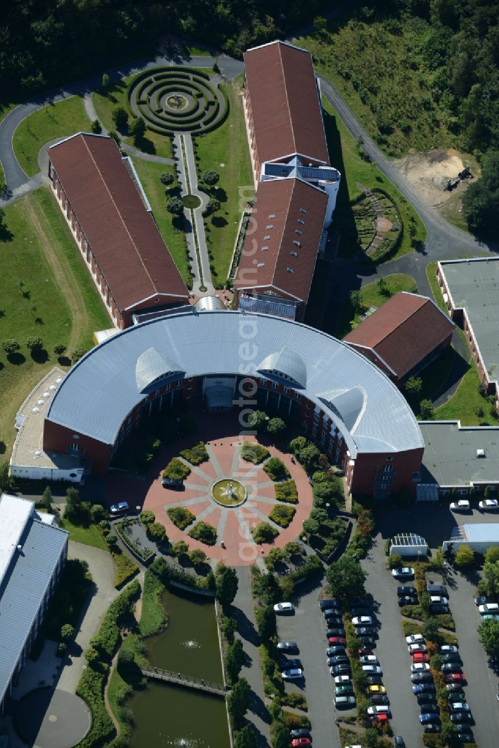 Aerial photograph Lingen (Ems) - Hospital grounds of the rehabilitation center in Lingen ( Ems ) in the state Lower Saxony