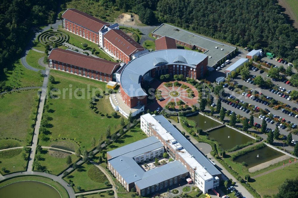 Aerial photograph Lingen (Ems) - Hospital grounds of the rehabilitation center in Lingen (Ems) in the state Lower Saxony