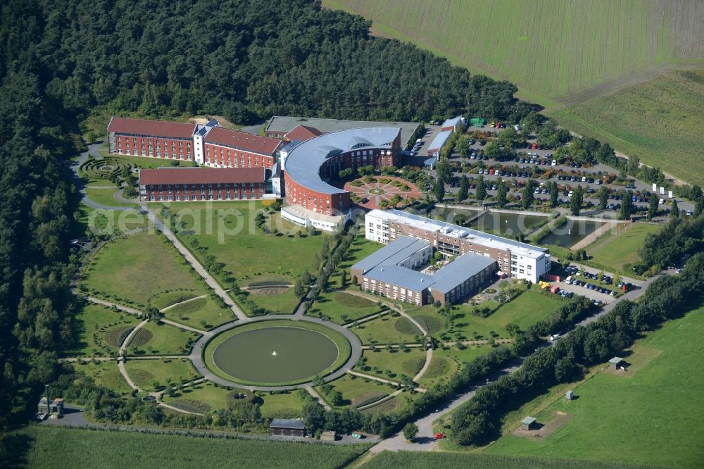 Lingen (Ems) from above - Hospital grounds of the rehabilitation center in Lingen (Ems) in the state Lower Saxony