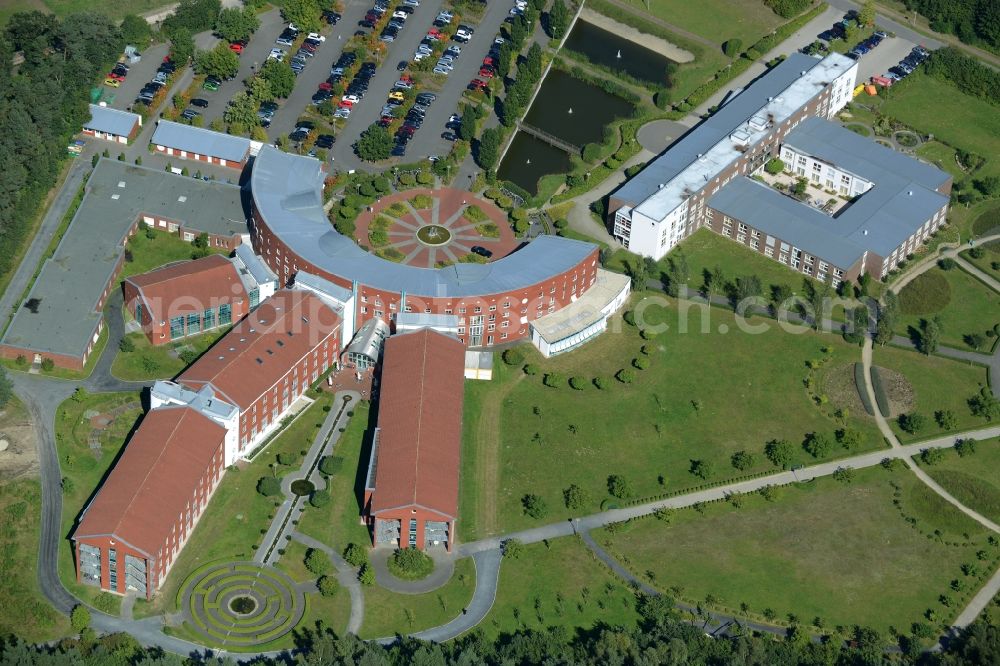 Lingen (Ems) from the bird's eye view: Hospital grounds of the rehabilitation center in Lingen ( Ems ) in the state Lower Saxony