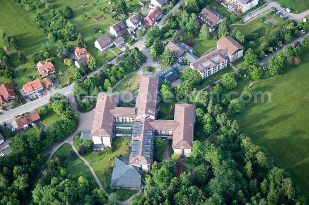 Aerial photograph Dobel - Hospital grounds of the rehabilitation center in Dobel in the state Baden-Wuerttemberg