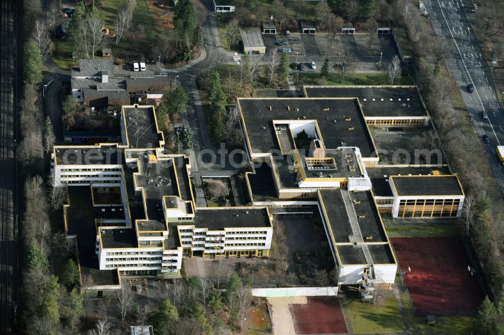 Nürnberg from above - Hospital grounds of the rehabilitation center Blindenanstalt Nuernberg e.V. on Brieger Strasse in Nuremberg in the state Bavaria