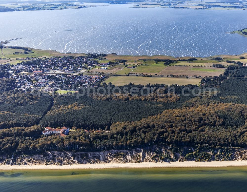 Ückeritz from the bird's eye view: Hospital grounds of the rehabilitation center in the district Koelpinsee in Ueckeritz in the state Mecklenburg - Western Pomerania