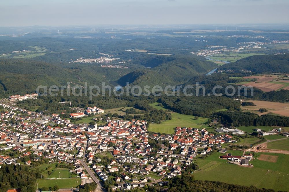 Mettlach from the bird's eye view: Hospital grounds of the rehabilitation center in the district Orscholz in Mettlach in the state Saarland