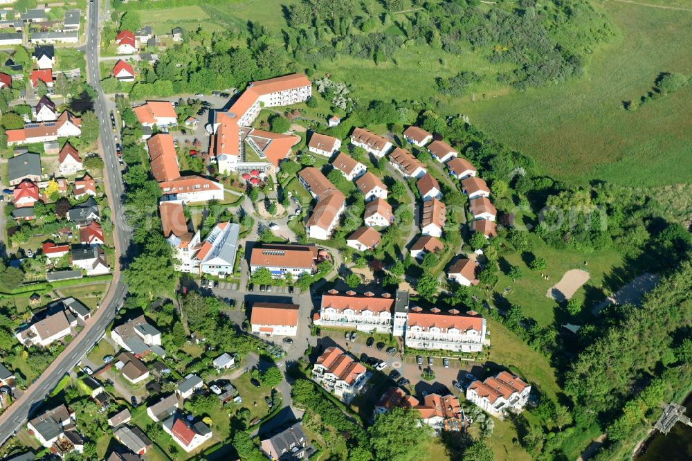 Rerik from above - Hospital grounds of the rehabilitation center in Rerik in the state Mecklenburg - Western Pomerania, Germany