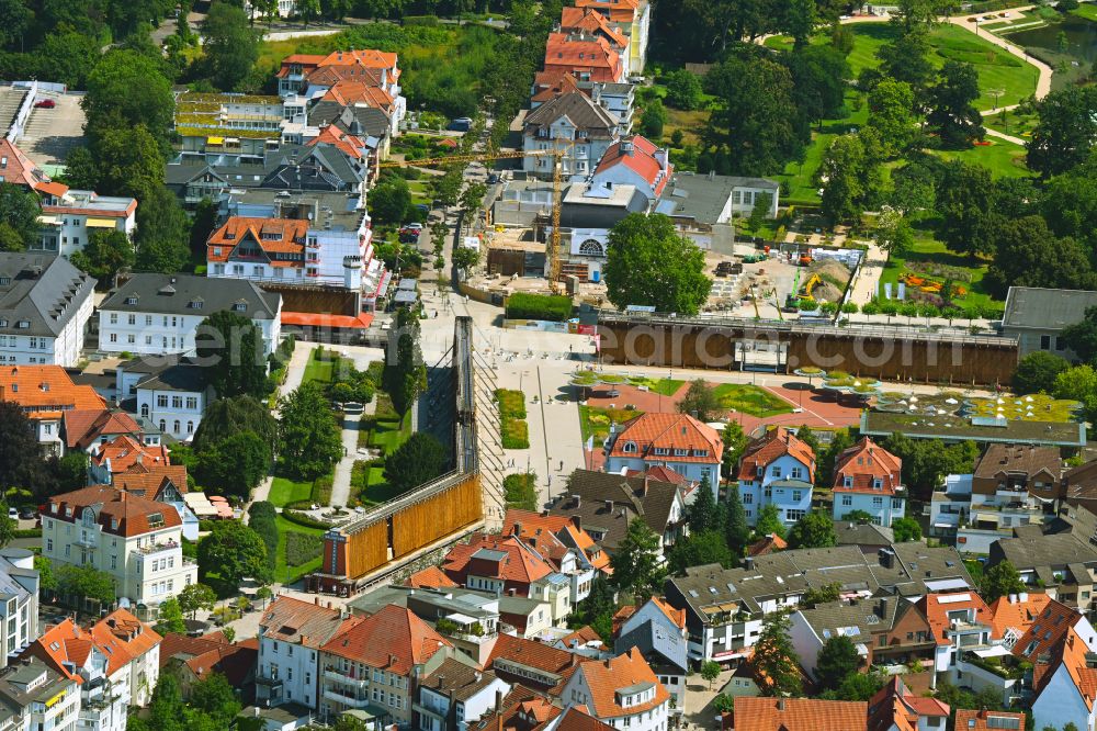 Aerial photograph Bad Salzuflen - Hospital grounds of the rehabilitation center Salinenklinik Bad Salzuflen on Salinenstrasse in the district Werl in Bad Salzuflen in the state North Rhine-Westphalia, Germany