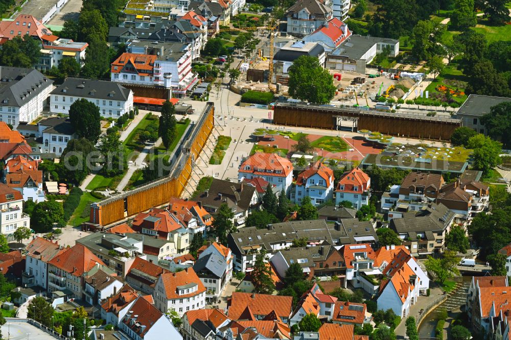 Bad Salzuflen from above - Hospital grounds of the rehabilitation center Salinenklinik Bad Salzuflen on Salinenstrasse in the district Werl in Bad Salzuflen in the state North Rhine-Westphalia, Germany