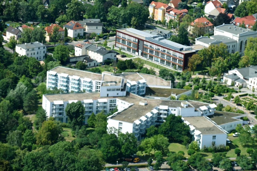 Aerial image Schönebeck (Elbe) - Hospital grounds of the rehabilitation center in Schoenebeck (Elbe) in the state Saxony-Anhalt, Germany