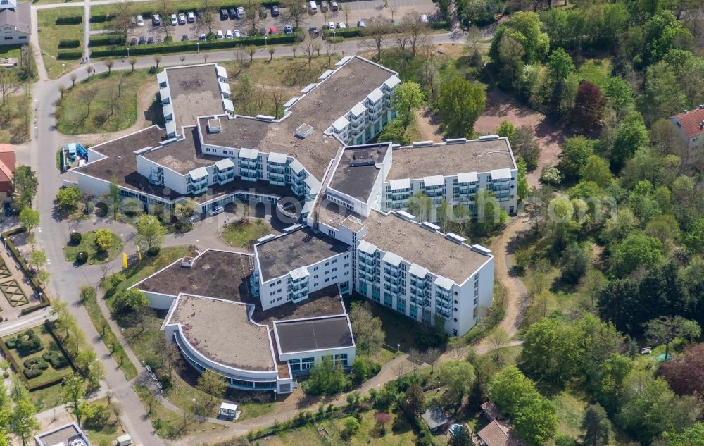 Schönebeck (Elbe) from the bird's eye view: Hospital grounds of the rehabilitation center in Schoenebeck (Elbe) in the state Saxony-Anhalt, Germany