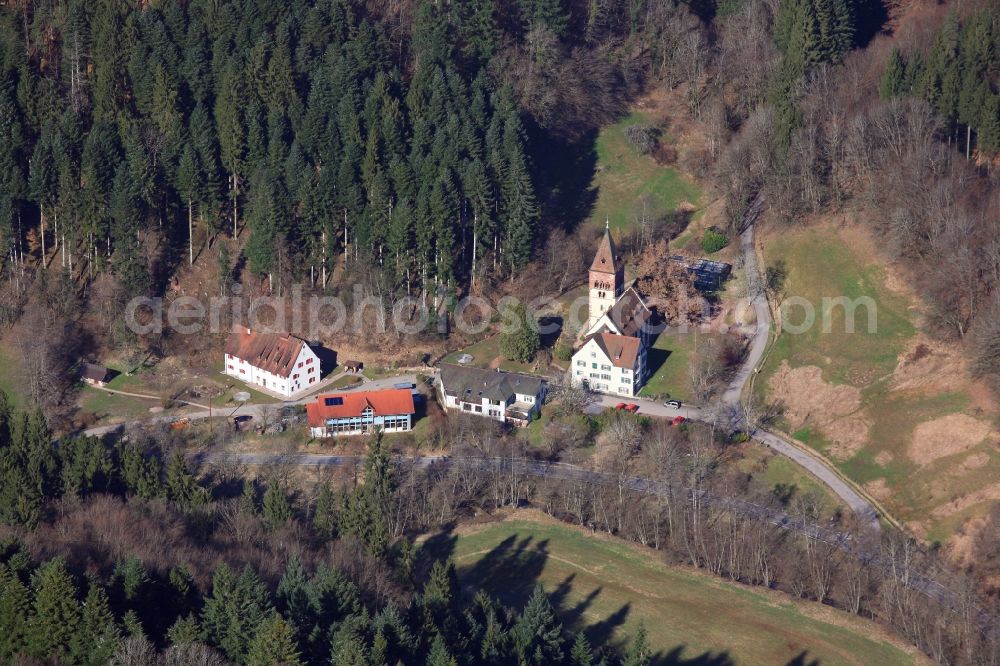 Aerial photograph Steinen - Hospital grounds of the rehabilitation center in Steinen in the state Baden-Wuerttemberg, Germany