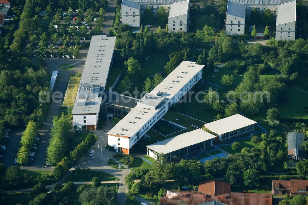 Teltow from above - Hospital grounds of the rehabilitation center in Teltow in the state Brandenburg, Germany