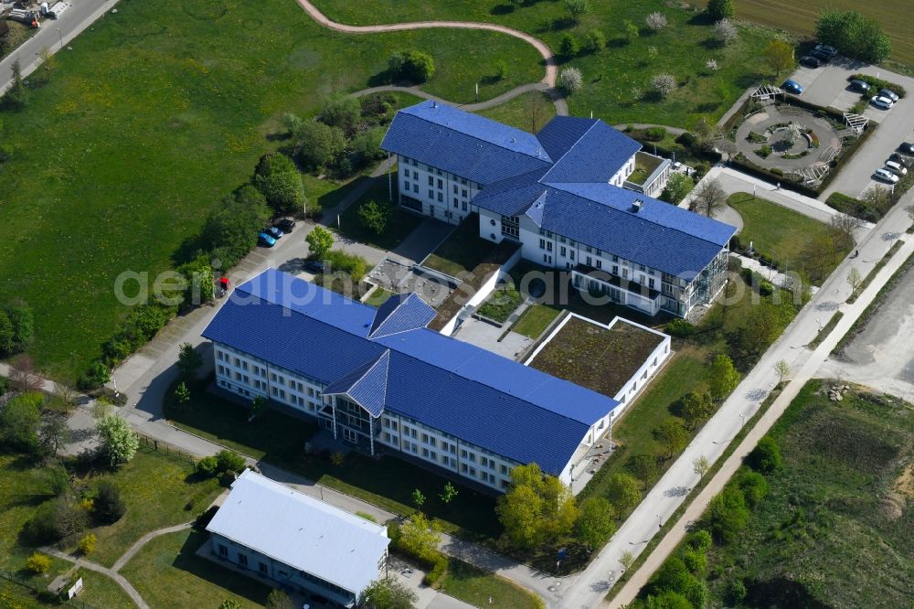 Villingen-Schwenningen from above - Hospital grounds of the rehabilitation center in Villingen-Schwenningen in the state Baden-Wuerttemberg, Germany