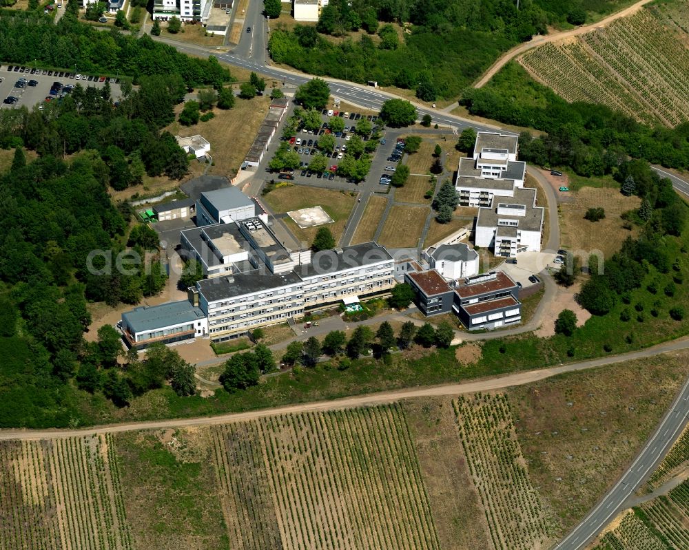 Aerial photograph Zell (Mosel) Barl - Hospital grounds of St. Joseph's Hospital in the district of Barl in Zell (Mosel) in Rhineland-Palatinate