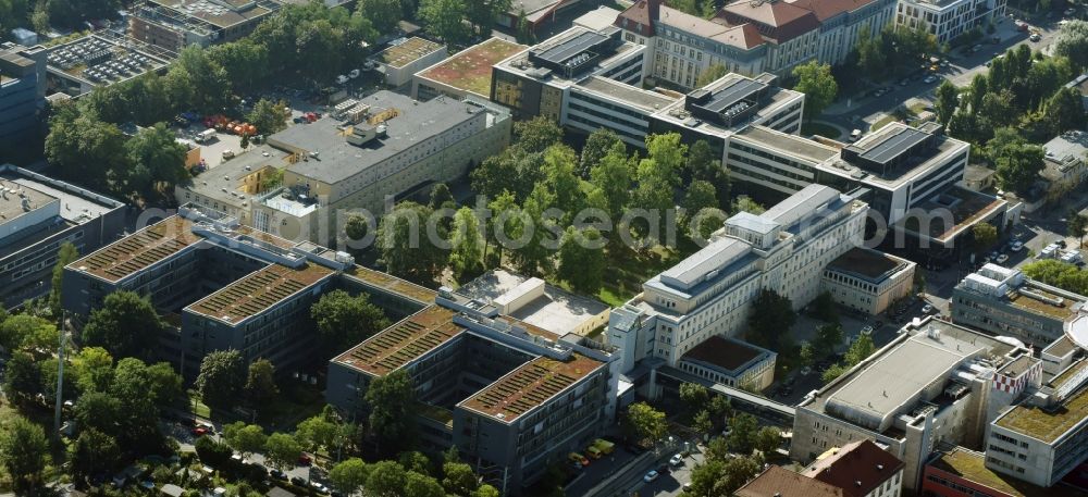 Dresden from above - Hospital grounds of the Universitaetsklinikum Carl Gustav Carus Dresden in Dresden in the state Saxony