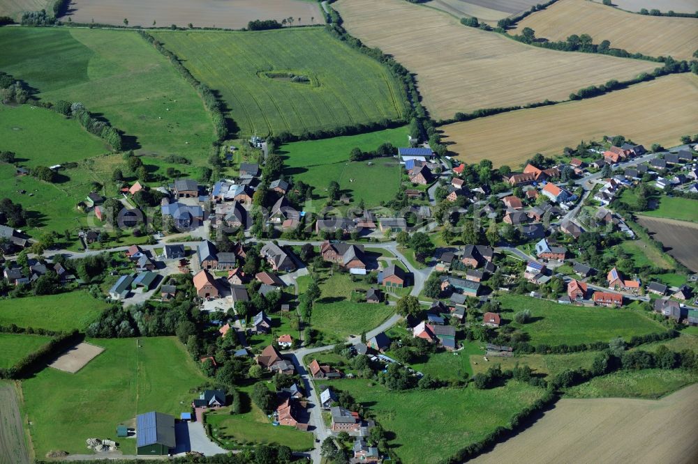 Klinkrade from above - Klinkrade village in the state of Schleswig-Holstein