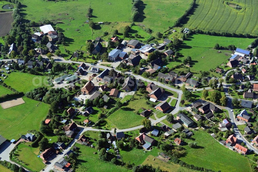 Aerial image Klinkrade - Klinkrade village in the state of Schleswig-Holstein