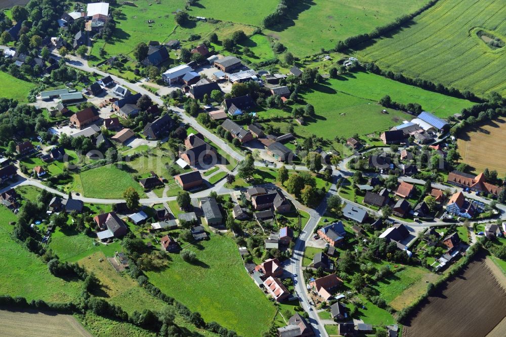 Klinkrade from above - Klinkrade village in the state of Schleswig-Holstein