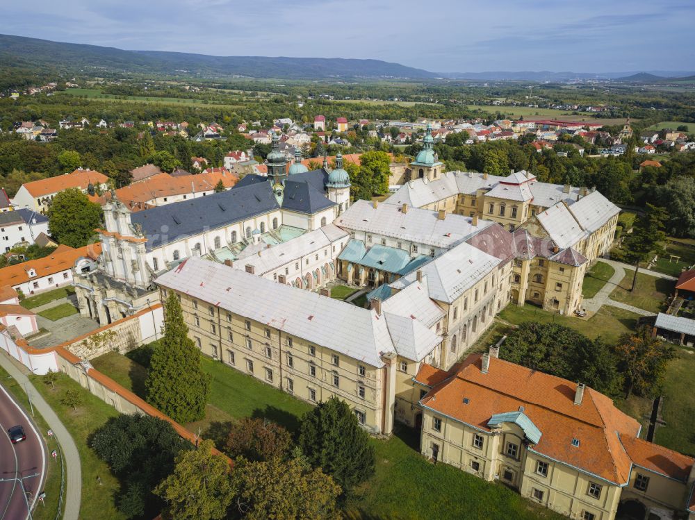 Osek - Ossegg from above - Building complex of the monastery Abbatia BMV de Osseco and former Cistercian abbey on Rooseveltova Street in Osek - Ossegg in Ustecky kraj - Aussiger Region, Czech Republic