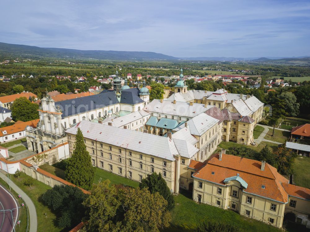 Osek - Ossegg from above - Building complex of the monastery Abbatia BMV de Osseco and former Cistercian abbey on Rooseveltova Street in Osek - Ossegg in Ustecky kraj - Aussiger Region, Czech Republic