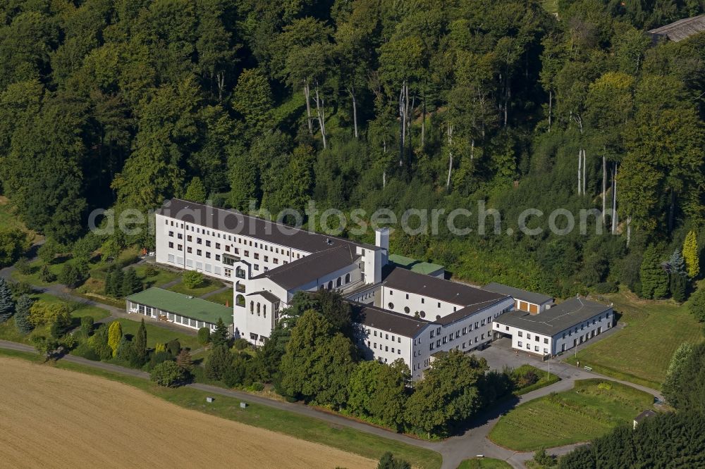 Aerial image Essen Schuir - Monastery of the compassionate sisters of the holy Elisabeth in the district Schuir in the city Essen in North Rhine-Westphalia