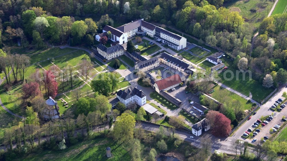 Aerial photograph Königswinter - Heisterbach Monastery with ruins of a monastery in Koenigswinter in the state North Rhine-Westphalia, Germany