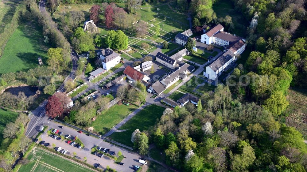 Aerial photograph Königswinter - Heisterbach Monastery with ruins of a monastery in Koenigswinter in the state North Rhine-Westphalia, Germany