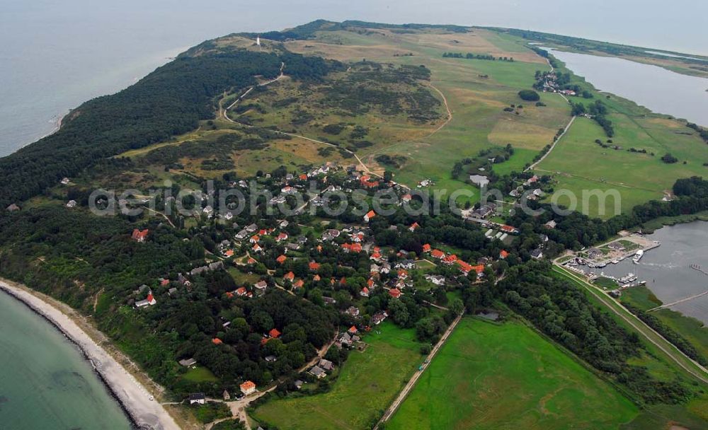 Aerial photograph Hiddensee (Rügen) - Kloster auf Hiddensee.