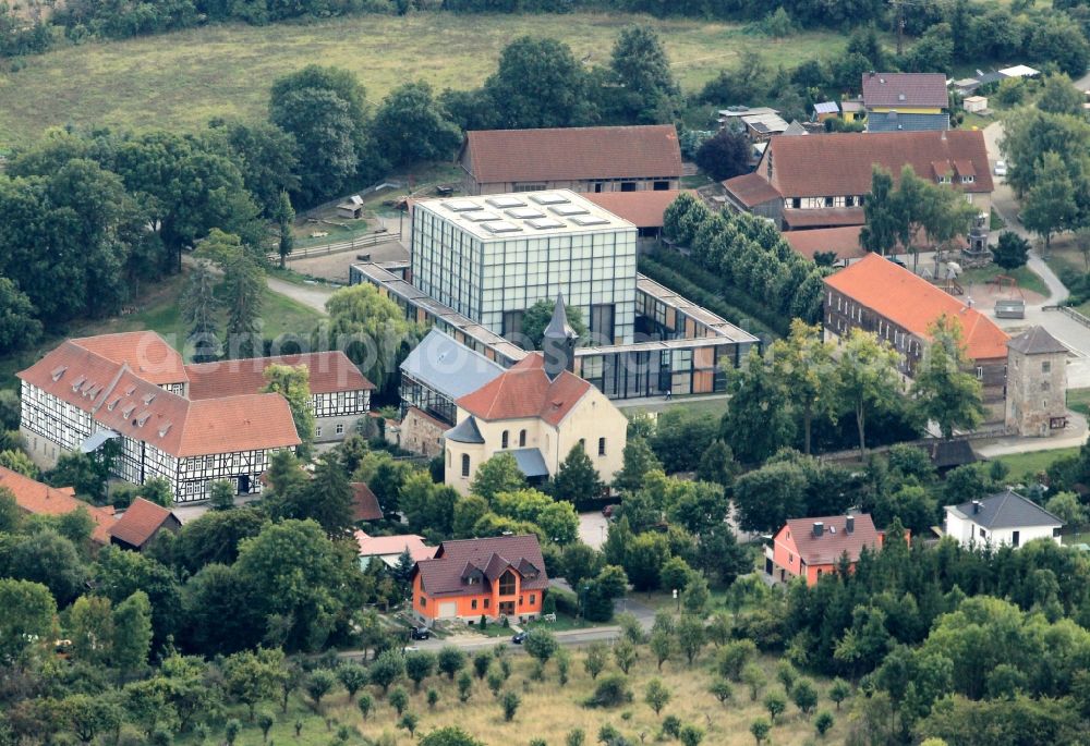 Aerial photograph Volkenroda - Monastery of the Jesus - confraternity and the Christus - Pavilion in Volkenroda in Thuringia